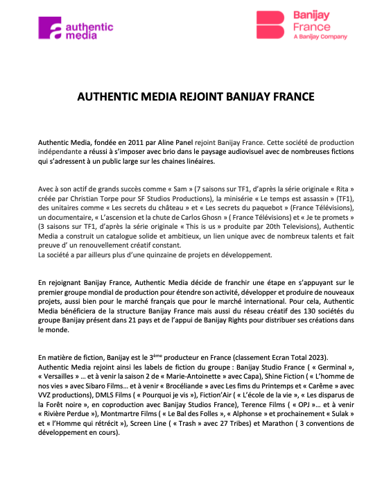 Banijay France tweet media
