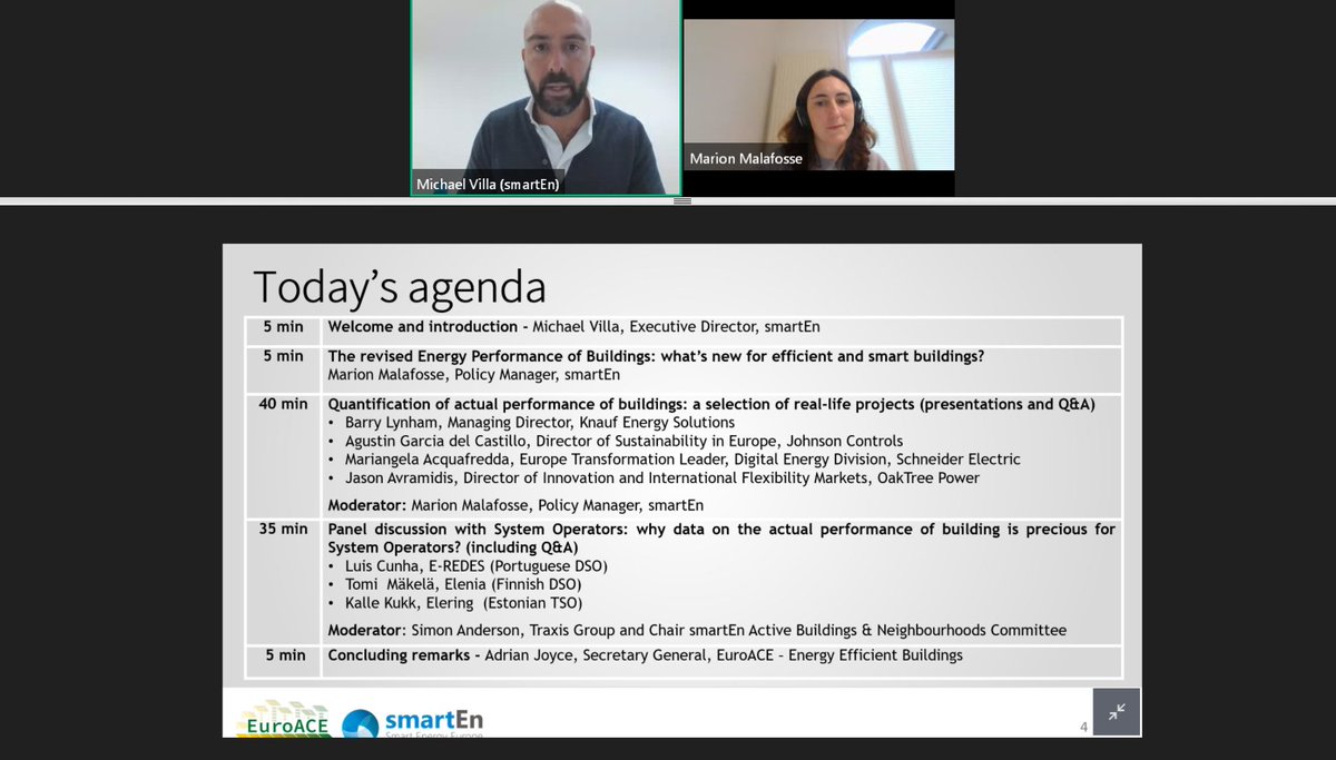🔴Our webinar on #smart &amp; #FlexibleBuildings is LIVE!

Join us &amp; @_EuroACE for an insightful discussion featuring System Operators, building experts &amp; market players from <a href="/KnaufEnergy/">Knauf Energy Solutions</a>, <a href="/johnsoncontrols/">Johnson Controls</a>, e-redes, <a href="/EleringAS/">Elering</a> &amp; <a href="/OakTreePower/">OakTree Power</a>!

Join us 🔗register.gotowebinar.com/register/40740… #EPBD