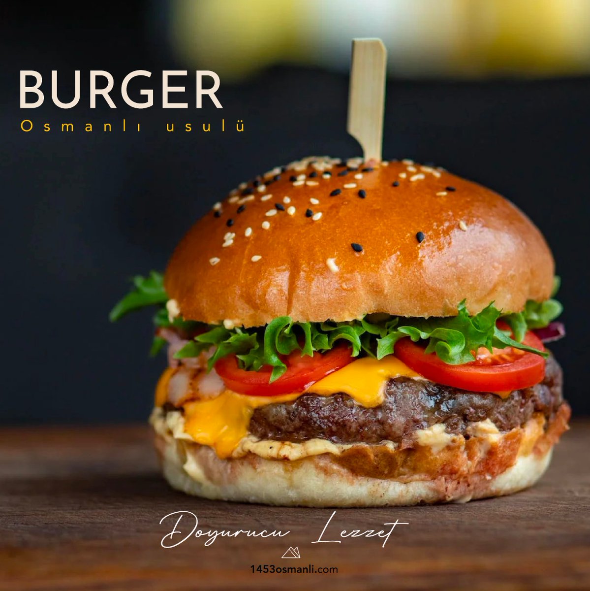Yüksek lezzetli bir hamburger molası! 🍔

#BirLezzetİmparatorluğu
#1453Osmanlı #lezzetlianlar