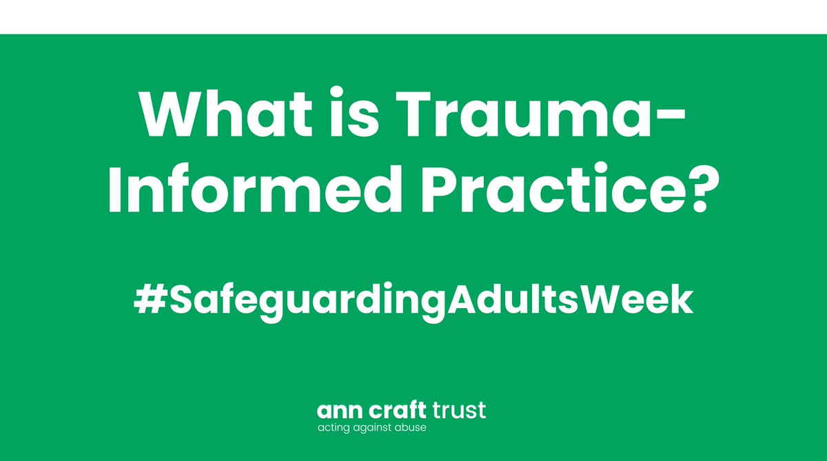 Trauma-informed practice encourages us to ask, ‘What does this person need?’ rather than ‘What is wrong with this person?’ #SafeguardingAdultsWeek #cheshireeast #stopadultabuse