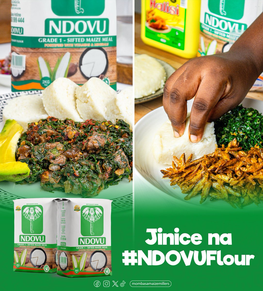 ile masaa ndio haya ... Jinice na mazuri ya #NDOVUFlour😋!
#feedingthenation