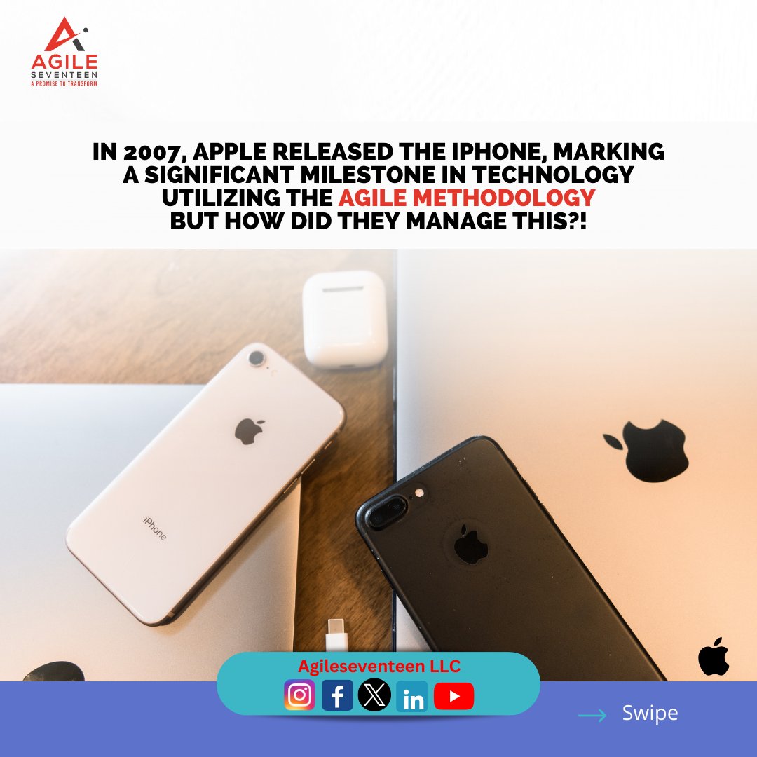 agileseventeen's tweet image. Here's the secret to how Apple continues to thrive in the market using Agile strategies!
Learn how these approaches can fuel your company's growth. 🚀💡
No better time to get your company to that point.
#agileframework #projectmanagement #letstalkagile