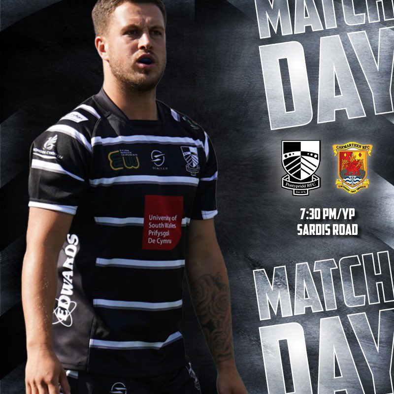 ⚫️⚪️🤩 It’s 𝗠𝗔𝗧𝗖𝗛𝗗𝗔𝗬 🤩⚫️⚪️

💡𝚃𝚑𝚞𝚛𝚜𝚍𝚊𝚢 𝚗𝚒𝚐𝚑𝚝 𝚞𝚗𝚍𝚎𝚛 𝚝𝚑𝚎 𝚂𝚊𝚛𝚍𝚒𝚜 𝚁𝚘𝚊𝚍 𝚕𝚒𝚐𝚑𝚝𝚜💡

🆚 <a href="/CarmQuinsRFC/">Carmarthen Quins RFC</a>
🏆 <a href="/IndigoPrem/">The Indigo Prem</a> MD10
📍 Sardis Road
⏰ 7:30pm kick-off
🏟️ Ground open 5:30pm
📺 <a href="/S4C/">S4C 🏴󠁧󠁢󠁷󠁬󠁳󠁿</a> Clic
ℹ️ ponty.net/match-preview-…

#WeArePonty 🖤🤍