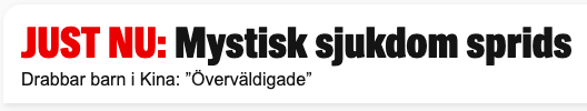 axljka's tweet photo. Inte nu, mystiska sjukdomen i Kina. https://t.co/kwvEWY1fdf