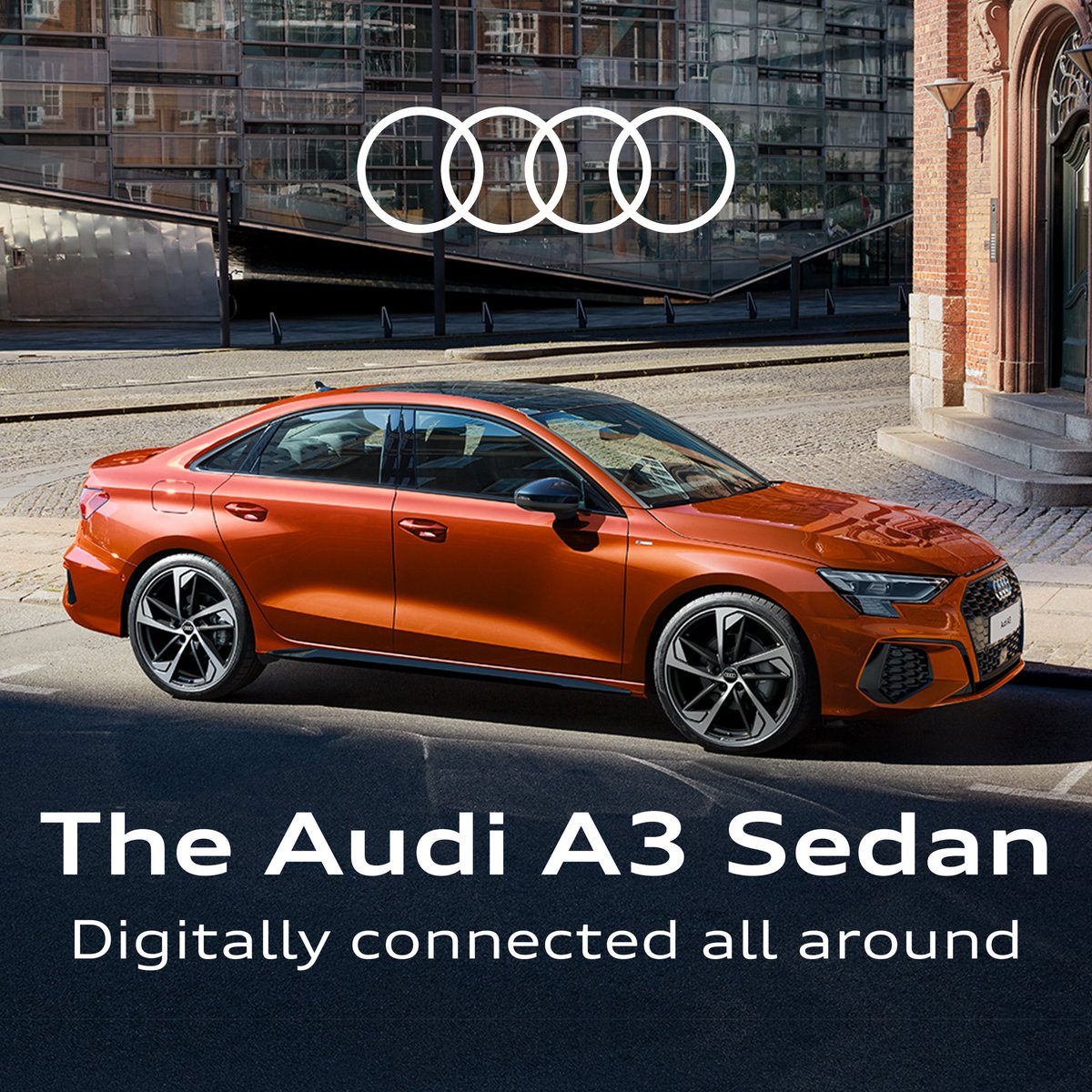 The #Audi A3 Sedan impresses with its sporty, stylish exterior and is digitally connected all around – from infotainment to assistance systems. Explore our available #A3 Sedan models at bit.ly/OOOOA3