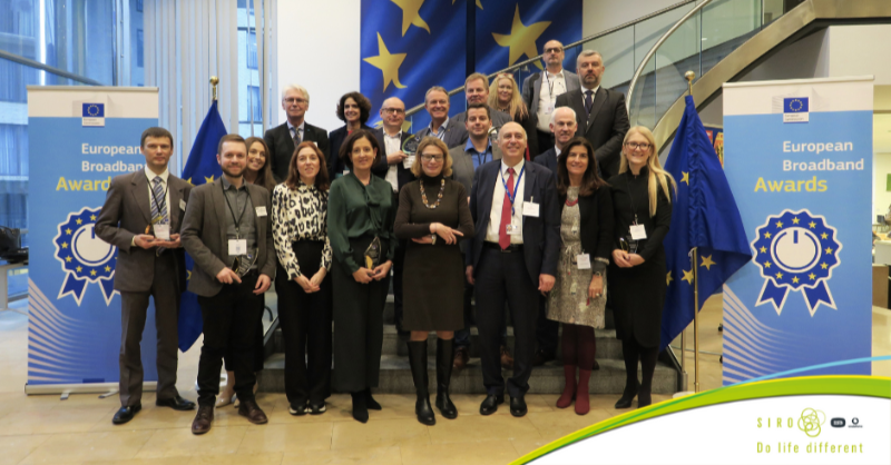 SIROIreland's tweet photo. We are pleased to announce that we have been awarded a European Broadband Award in the category of Innovative Models of Financing, Business and Investment at the European Broadband Awards!
#EuropeanBroadbandAwards #DoLifeDifferent
@connectivityEU