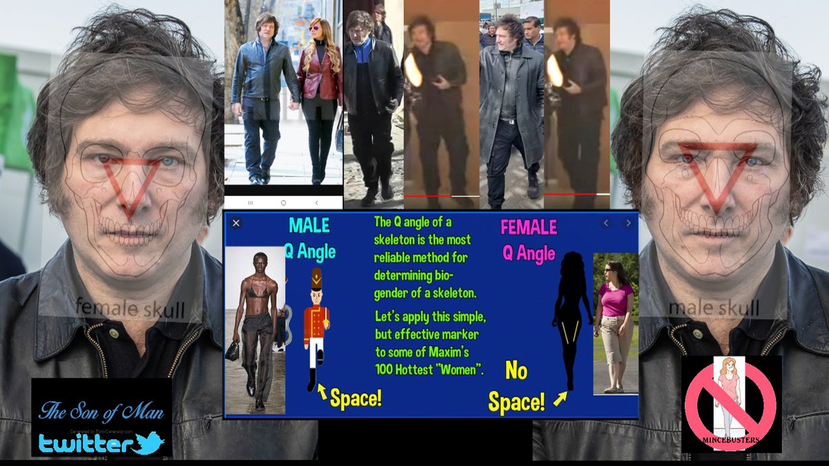 TheSono71468392's tweet photo. Javier Milei fails the Forensic Tests/Bio female Skull match/5 x the female gait/legs crossed/1 foot behind the other/1 x flamingo foot/but Fanx for playing CSI with me #forensics #CSI #Egi                               
         ~ Its ALL of them.. No Exceptions https://t.co/yGcTSHv4hu
