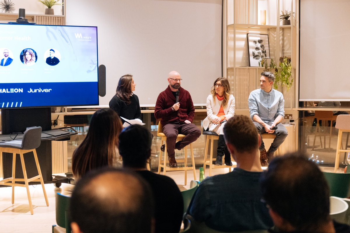 💬 What are the incentives of being healthy? 💬 Should be we focusing on wellness or sickness? ✨ Last night's 'Connecting the Dots in Digital Health' we've explored the future of consumer health. Looking forward to the next one! 🚀🤝 #WeAreWayra #WayraWay #DigitalHealth