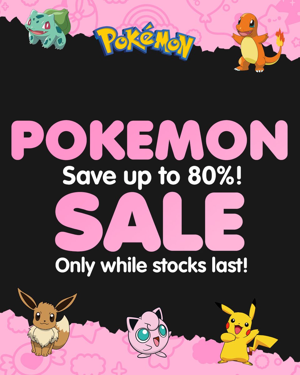 ⚡️ POKEMON SALE ALERT! ⚡️ Catch all the Pokemon straight from Japan up to 80% OFF! 🛍🛒 Plus get FREE SHIPPING! 😍 Only while stocks last! 💝 #blippo #pokemon #pokemonsale #nintendojapan #pikapika #gottacatchemall #pinkfriday #pinkfridaysale #kawaiisale #cutestsaleever