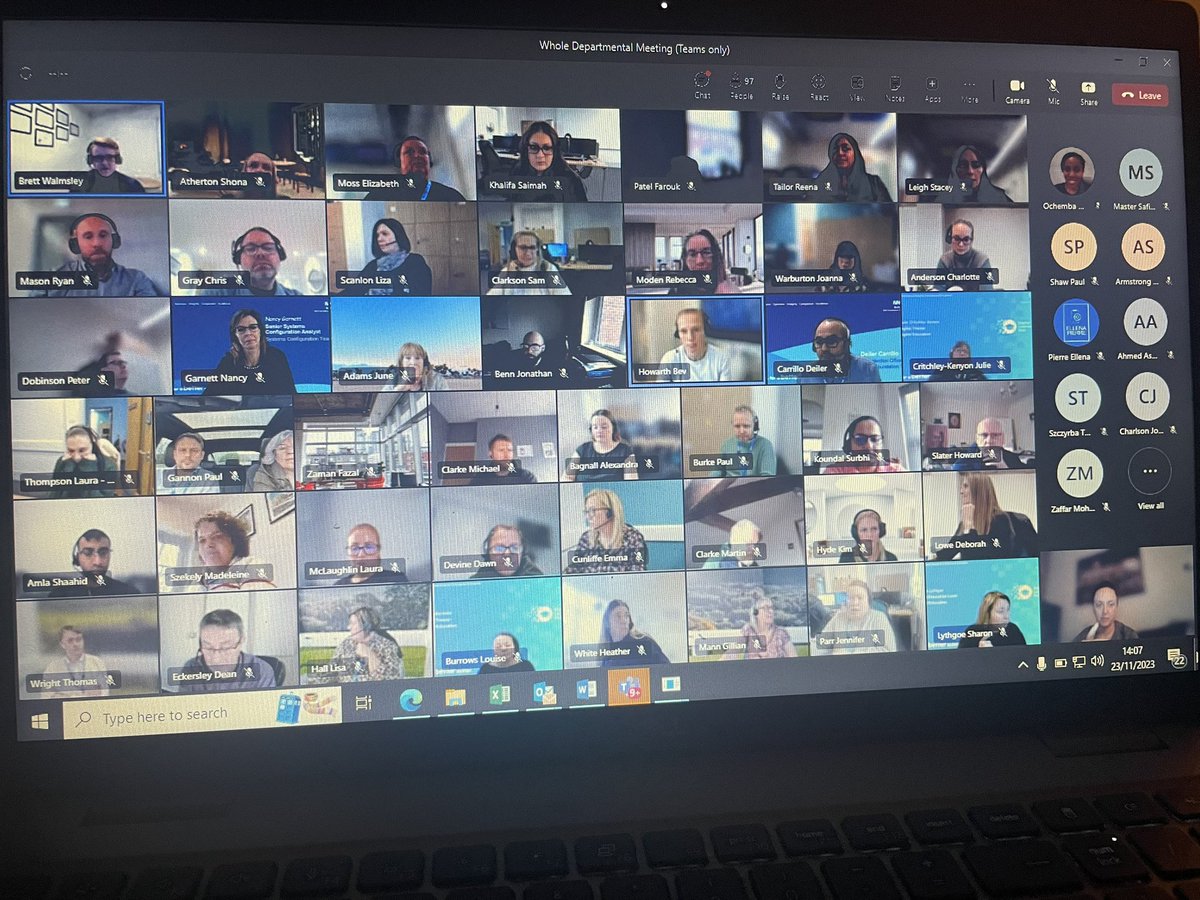 Great turn out for the digital and data department meeting! Thanks for taking part 👏 👍🏻 #teamwork #supportingeachother #thankyou