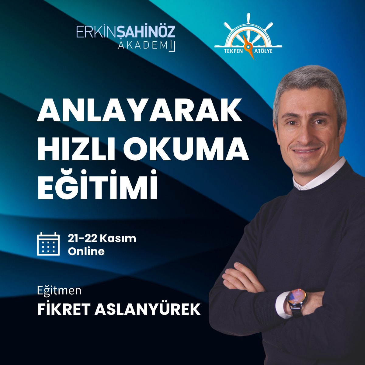 Erkin Şahinöz Akademi olarak bu hafta ülkemizin önemli değerlerinden Tekfen Holding'in ekipleriyle Anlayarak Hızlı Okuma eğitimlerimize devam ettik. Katılımcılarımız dikkat odaklanma, hafıza ve hızlı okuma egzersizleri yaptı. Güzel enerjileri için tüm ekibe teşekkür ederiz.