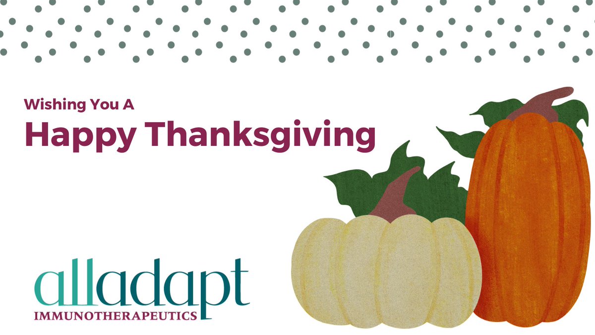 Happy #Thanksgiving from our Alladapt family to yours!