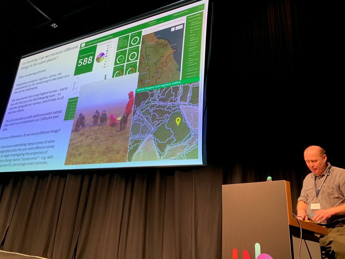 Our colleagues are speaking at the <a href="/GovGeo/">Government Geography Profession</a> conference.

Here's Andy Cooke, Principal Adviser, speaking about our Long Term Monitoring Network. 

The network helps us build evidence to understand the impacts of climate change and air pollution on nature, over 37 sites in England.