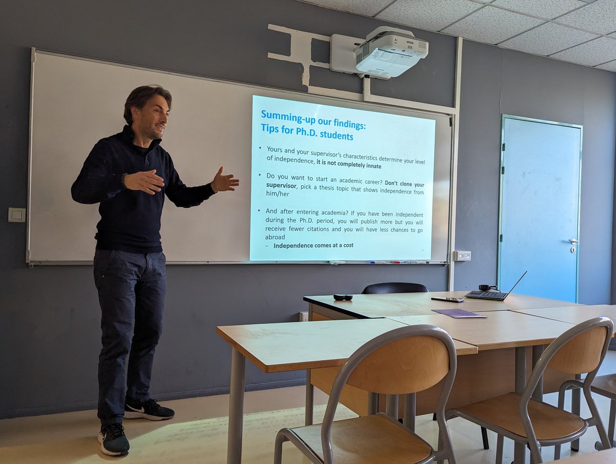 Research independence and young researchers careers: a seminar by <a href="/michelepezzoni/">michele pezzoni</a> at MRE lab <a href="/umontpellier/">Université de Montpellier</a>