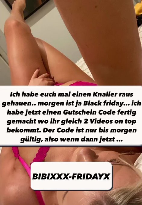nur einzul&ouml;sen auf https://t.co/bimDgXjto7 ----> Bonus Code: BIBIXXX-FRIDAYX <---- https://t.co/jy0n<a href="/tag/news"class="tags"><span>#news</span></a>