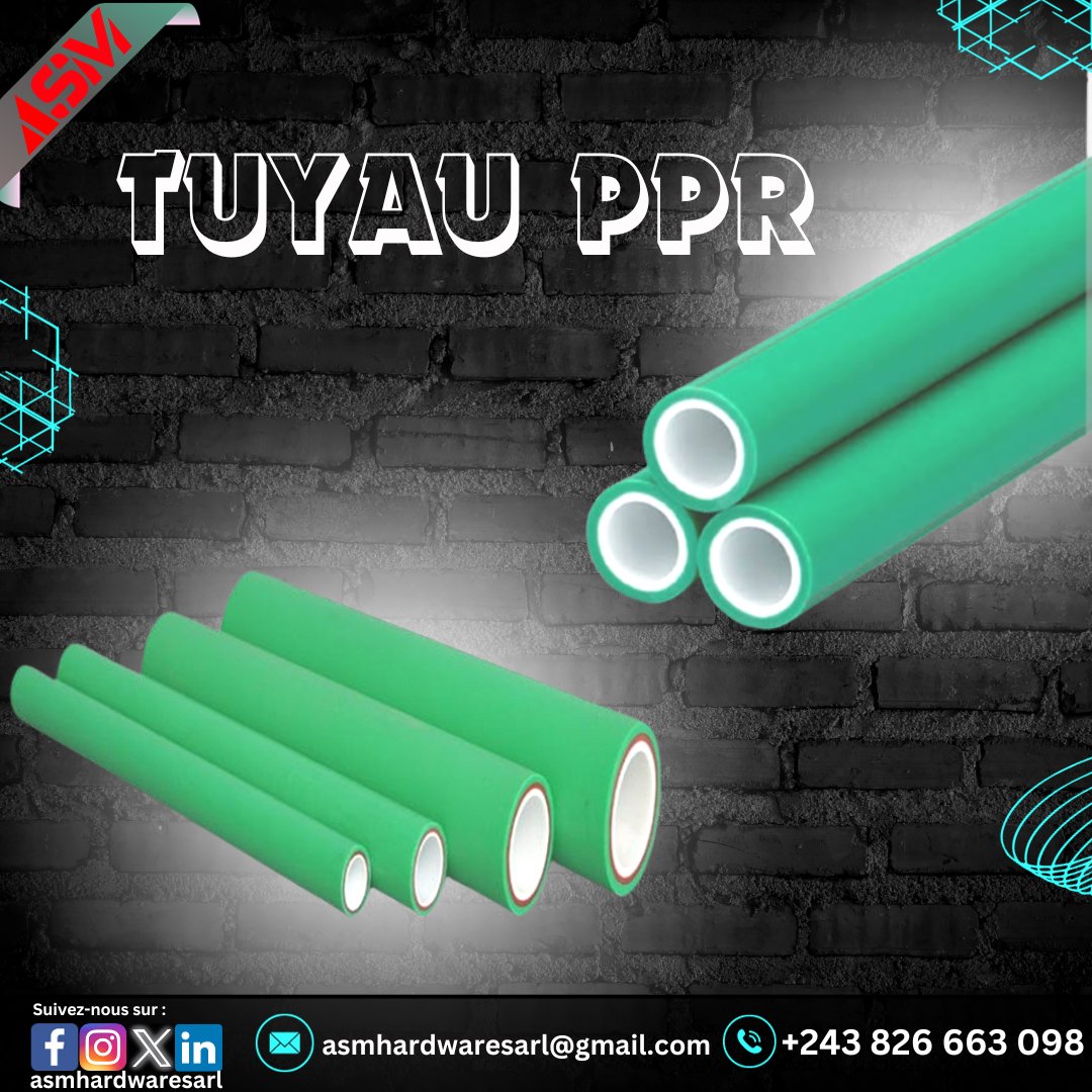 AsmHardwaresarl's tweet image. Pour terminer votre projet beaucoup plus rapidement et plus facilement, utilisez la puissance des outils électriques #pprpipes #pprpipe #pprpipe3layers #aquagreenpprpipe3layers #neonlights #toolsforlife #toolsforconstruction #constructiontools #ASM #asmhardwaresarl #nordkivu