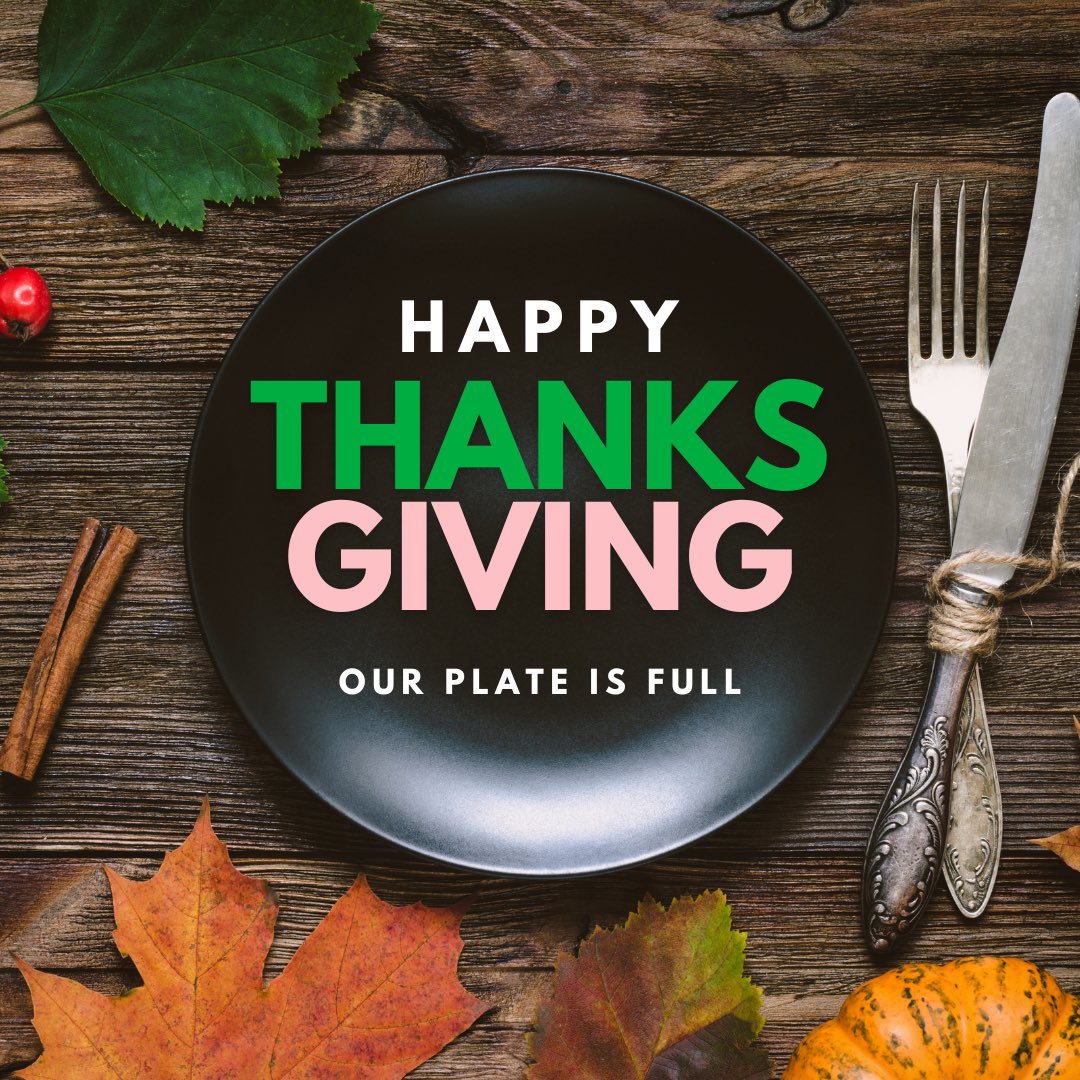 Wishing you and your family a Happy Thanksgiving. Omega Rho Omega is thankful to serve the communities of Eastern Henrico, Charles City and New Kent Counties. We have had a great year. Our plate is full.

What are you thankful for?