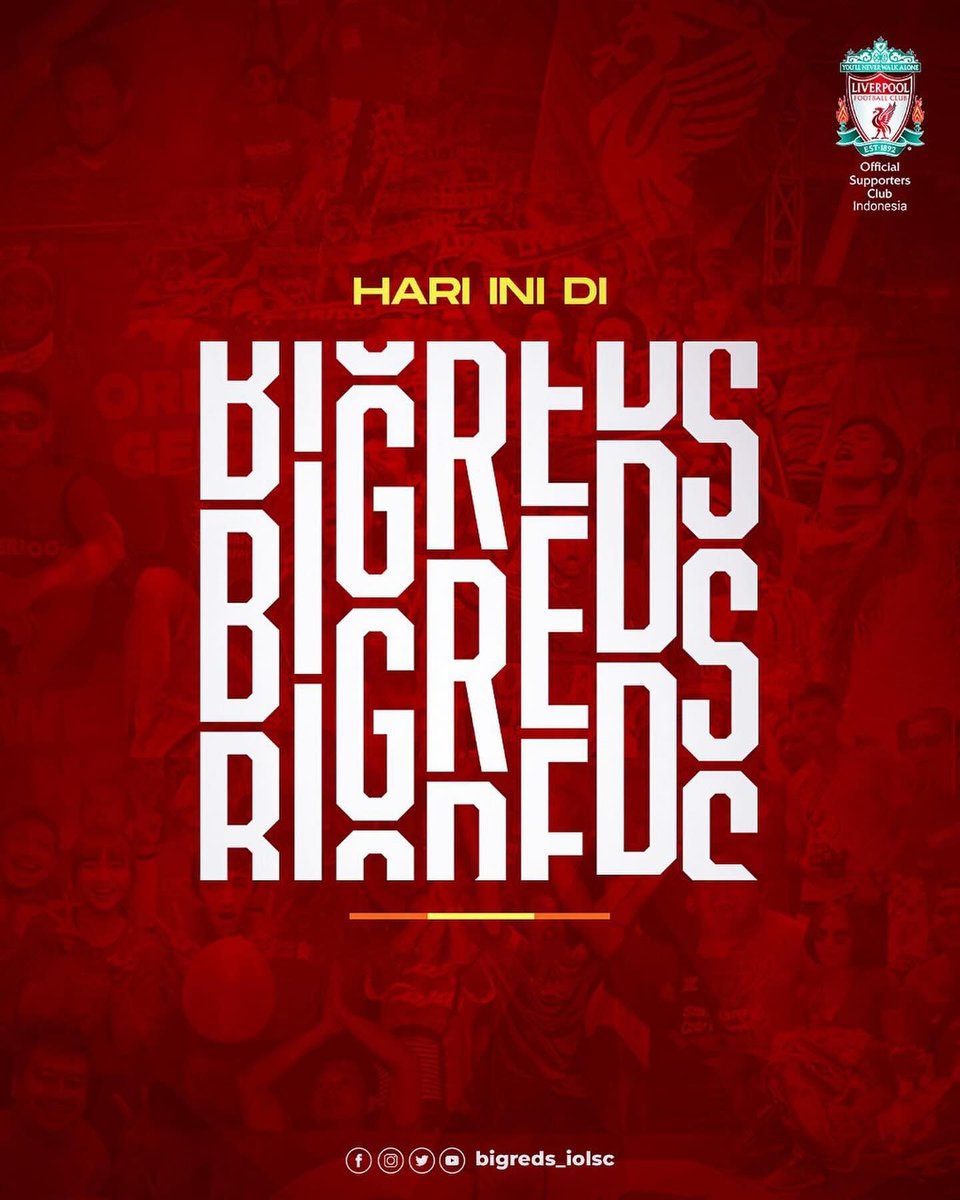#HariIniDiBIGREDS 11 tahun yang lalu, pada tahun 2012 Regional Samarinda resmi berdiri. Dirgahayu! 🥳

‼️ GATHNAS SEMAKIN DEKAT, daftarkan diri kalian melalui Regional terdekat atau beli langsung di website: bigreds.id 

#YNWA
#BIGREDS
#LFCIndonesia