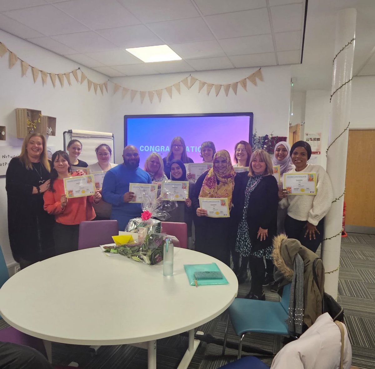 Another wonderful celebration for the PNS parents enjoying their success passing the Child Development course with @GKCollege