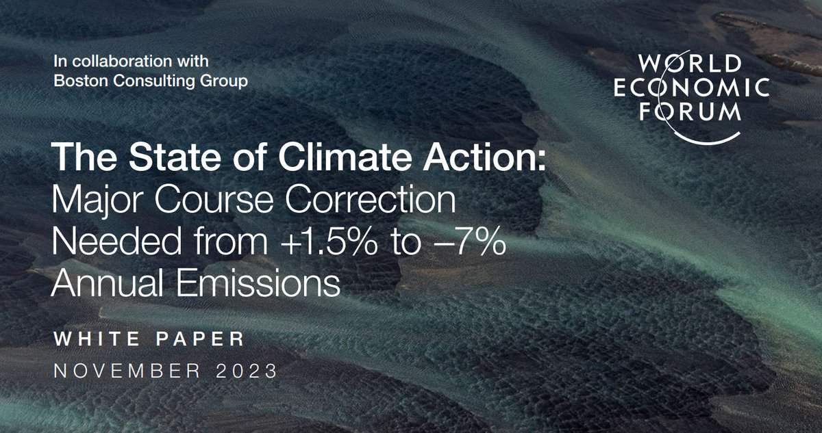 Novozymes's tweet photo. Limiting global warming to 1.5°C is slipping out of reach, according to the latest report by the @wef Alliance of CEO Climate Leaders, where our CEO Ester Baiget is Co-Chair. 

The report highlights the urgency for all leaders, governments and #COP28 participants to step up actions across sectors and countries. To stay on the path towards 1.5°C, it is necessary to achieve a 7% annual emissions reduction until 2030, against the current trend of a 1.5% annual increase. The report also shows that fewer than 20% of the world’s top 1,000 companies have set 1.5°C science-based targets. 

The good news is that many of the solutions we need to accelerate the green transition already exist today. Biosolutions such as microbes, enzymes and other proteins are nature’s own technologies and part of the answer to feeding and fueling the world more sustainably. 

Download the full report here: https://t.co/WeQuuFjYOg 

#climateaction #rethinktomorrow #biosolutions #greentransition #decarbonization