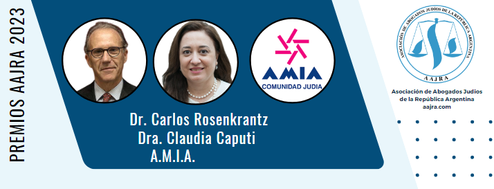 Nuestra Comisión Directiva eligió este año reconocer con sus Premios AAJRA 2023 a:
🎖️ Dr. Carlos Rosenkrantz, juez de la <a href="/CorteSupremaAR/">Corte Suprema de Justicia de la Nación</a>
🎖️ Dra. Claudia Caputi, Jueza en la Cámara Nac. de Apelaciones en lo CAF
🎖️ AMIA
La entrega será en nuestro Evento anual el 12/12 en <a href="/UdeSA/">Universidad de San Andrés</a>