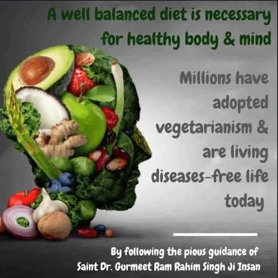 शाकाहारी भोजन हमें तनाव मुक्त बनाता है और शारीरिक और आध्यात्मिक ऊर्जा दोनों पर सकारात्मक प्रभाव डालता है। Saint  Gurmeet Ram Rahim Singh Ji  लोगों को शाकाहार अपनाने के लिए मार्गदर्शन करते हैं, ताकि हम स्वस्थ रहें और आध्यात्मिक आनंद प्राप्त करें।
#Vegetarianism  #ChooseToBeHealthy