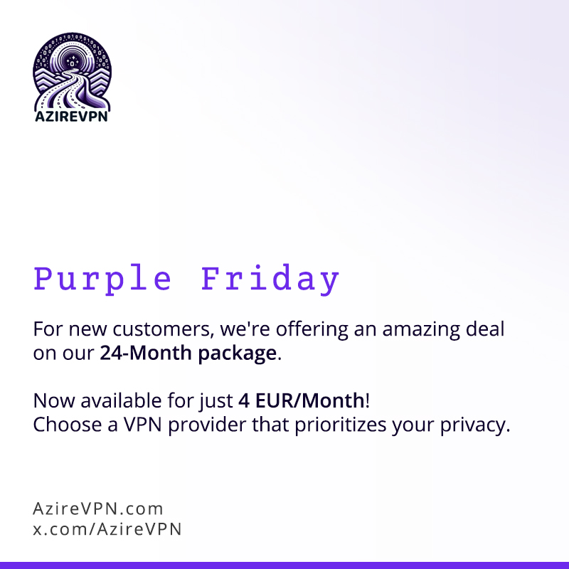 👇 #VPN #BlackFriday #PurpleFriday #PrivacyMatters