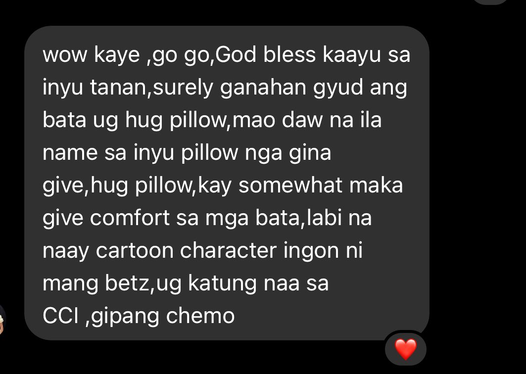 Earlier, i got a message about the Project Pillow. 

Kids from House of Hope called our donated pillows as “Hug Pillows” since 2018. 

#ADNxHouseofHope
<a href="/aldenrichards02/">Alden Richards</a> <a href="/mainedcm/">Maine Mendoza</a>