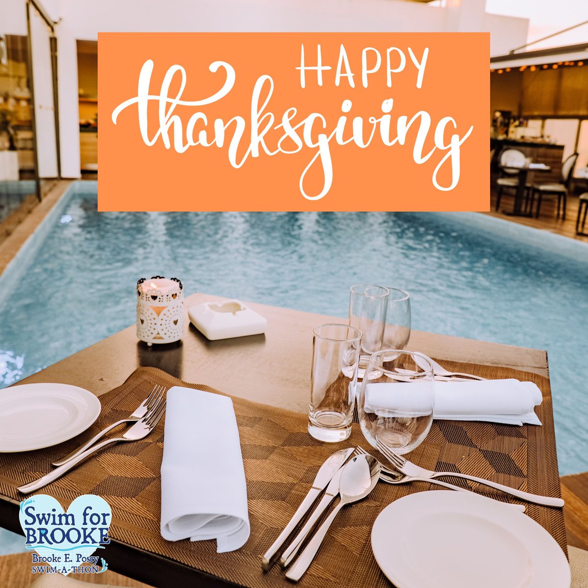 swimforbrooke's tweet photo. Happy Thanksgiving!

Today we are thankful for our amazing supporters, swimmers, donors &amp; attendees. We are thankful for all of the support from the Southern Yacht Club, its members &amp; the Seagulls swim team. 

#Wearethankful #ShowThanks  #ThankYou #HappyThanksgiving2023 #Bekind https://t.co/kSJfdaDjmb