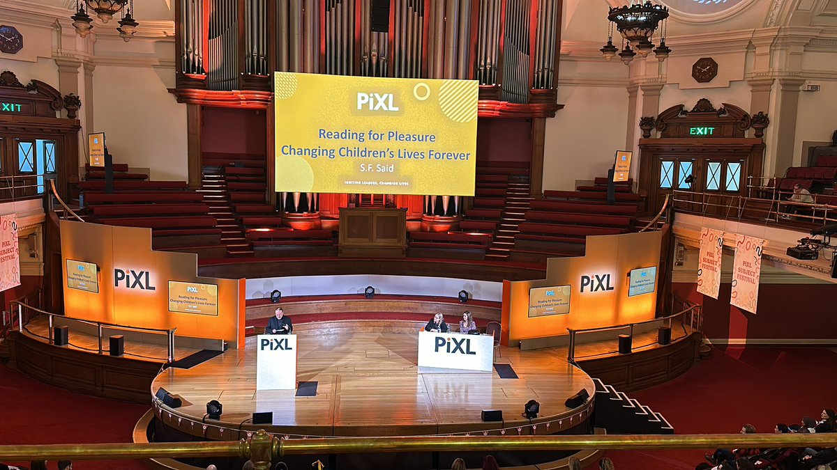 Mrs_Coram1's tweet photo. Reading for pleasure has the biggest impact on a child’s chances - it literally changes lives! #PiXLEngFest - https://t.co/eGJFryYLXt