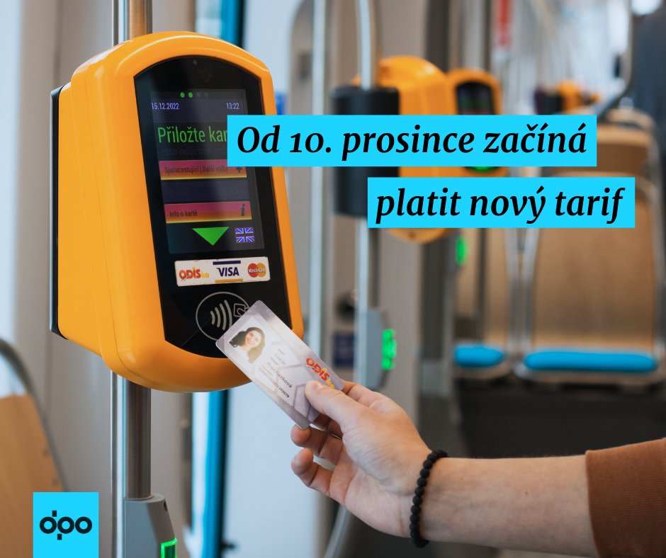 Jak se od prosince změní ceny jízdného naleznete na dpo.cz/jizdne.