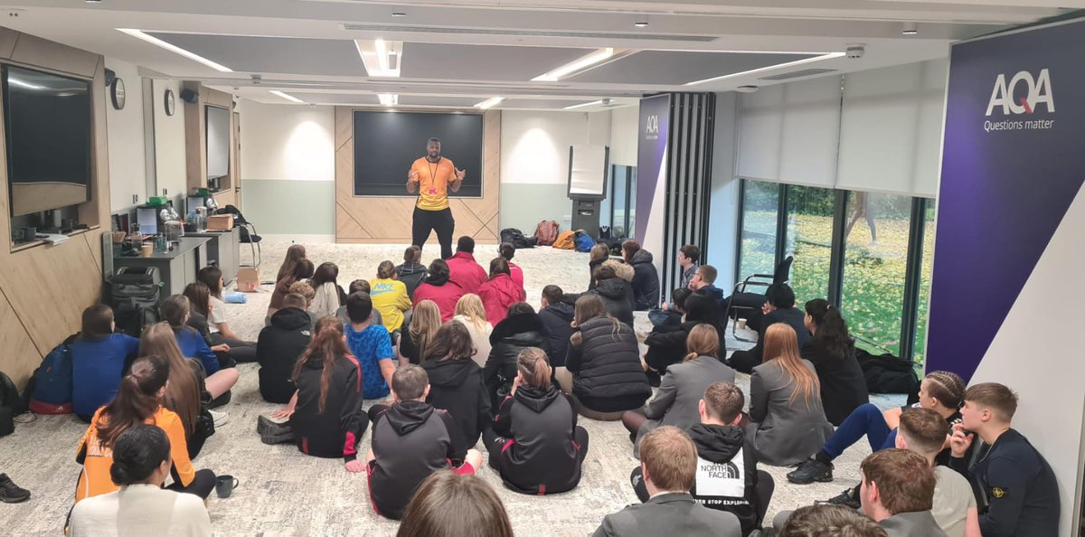 Athlete mentor Henry Cookey (<a href="/CookeyMonstaH/">Henry Cookey</a>) shares his story with our #AQAUnlockingPotential students.