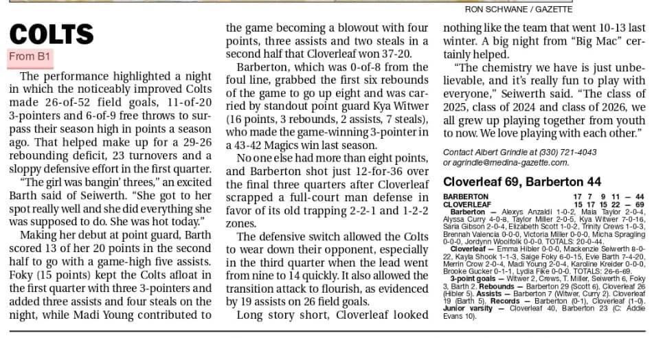 Cloverleaf Volleyball tweet media