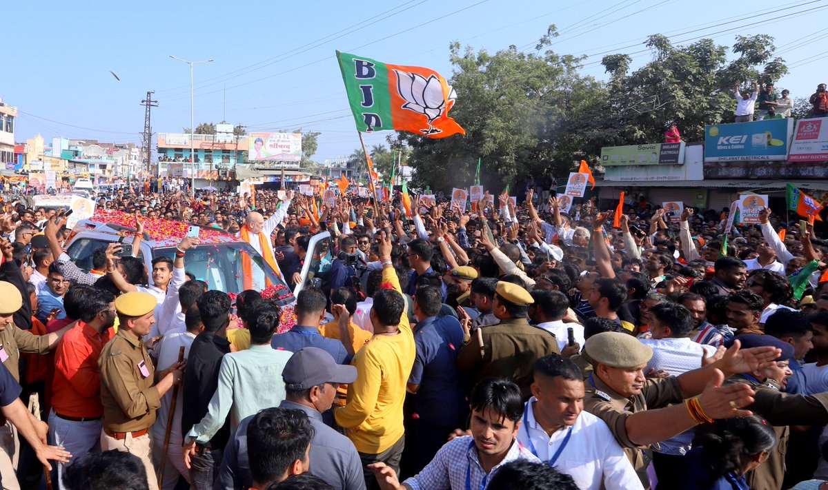 AmitShah's tweet image. भाजपा के प्रति इस स्नेह व समर्थन के लिए मैं निम्बाहेड़ा की जनता का आभार व्यक्त करता हूँ।
#राजस्थान_बोले_कमल_कमल