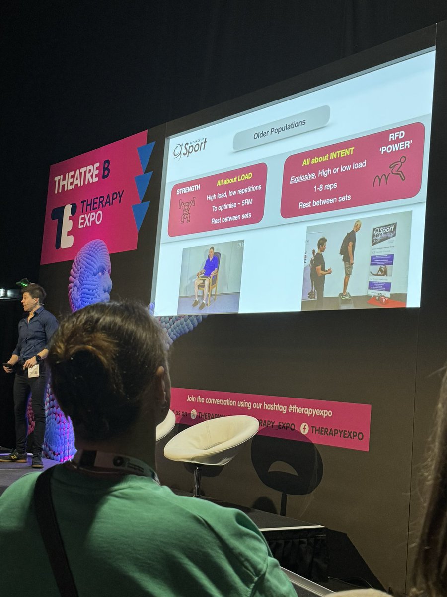 <a href="/Claire_Minshull/">Dr Claire Minshull</a> <a href="/TherapyExpo/">Therapy Show</a> Great talk just now, 30 mins synopsis of power vs RFD ✅. Would be great to catch up for a ☕️  sometime &amp; pick your brain around HHD protocols &amp; how sensitive you find them. Does sample rate mater &amp; if so what’s the minimum for RFD especially interested around the shoulder 💪 🤔