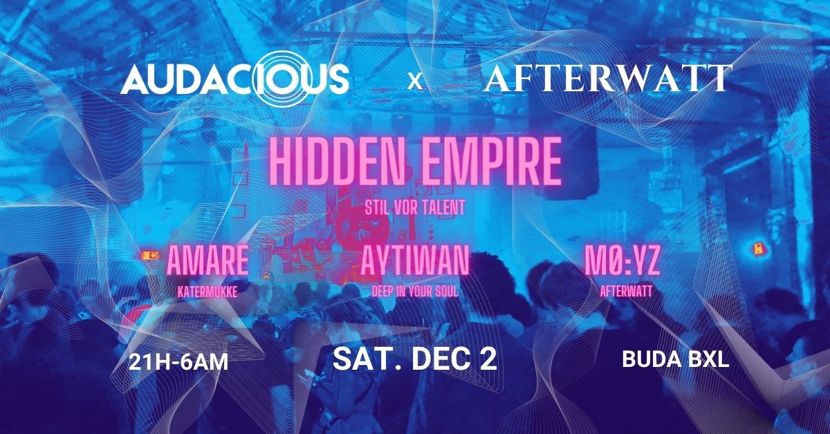 #progressivehouse #melodictechno with #hiddenempire from @_StilvorTalent #Brussels eventbrite.com/e/audacious-x-…