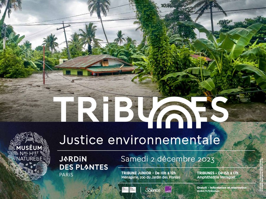 ✊ Sommes-nous tous égaux face aux changements environnementaux de plus en plus rapides et brutaux ? 🗓️ Samedi 2 décembre, explorez la notion de "justice environnementale" avec des experts, lors de la nouvelle édition des Tribunes du Muséum 👉 bit.ly/3utPXv0