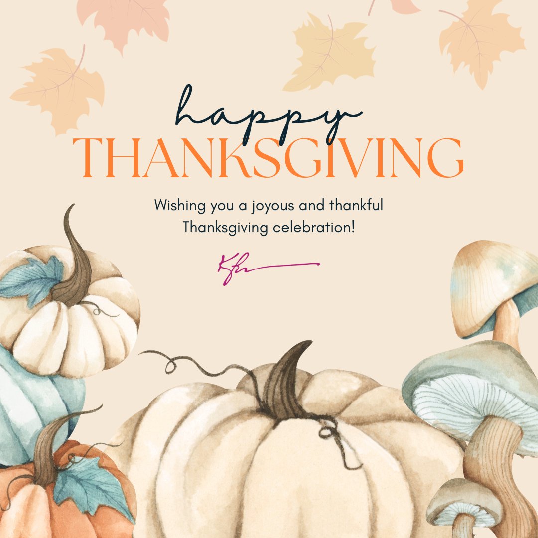 KristenBomas's tweet photo. Thanksgiving fills my heart with gratitude for each of you and the blessings this year has bestowed upon me. Wishing you all a joyful Thanksgiving! https://t.co/x9knbcnlpC