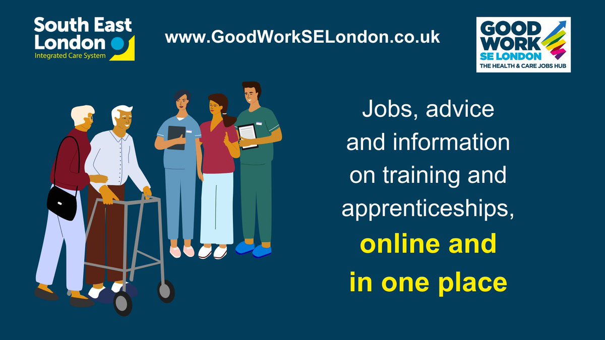 🌟 Looking for a rewarding role in health and care? Explore #job opportunities, #apprenticeships, and more at GoodWorkSELondon.co.uk Your journey starts here! 🏥 Explore exciting career opportunities in health and care in south east London.