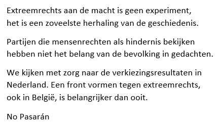 Over de verkiezingsresultaten in Nederland.