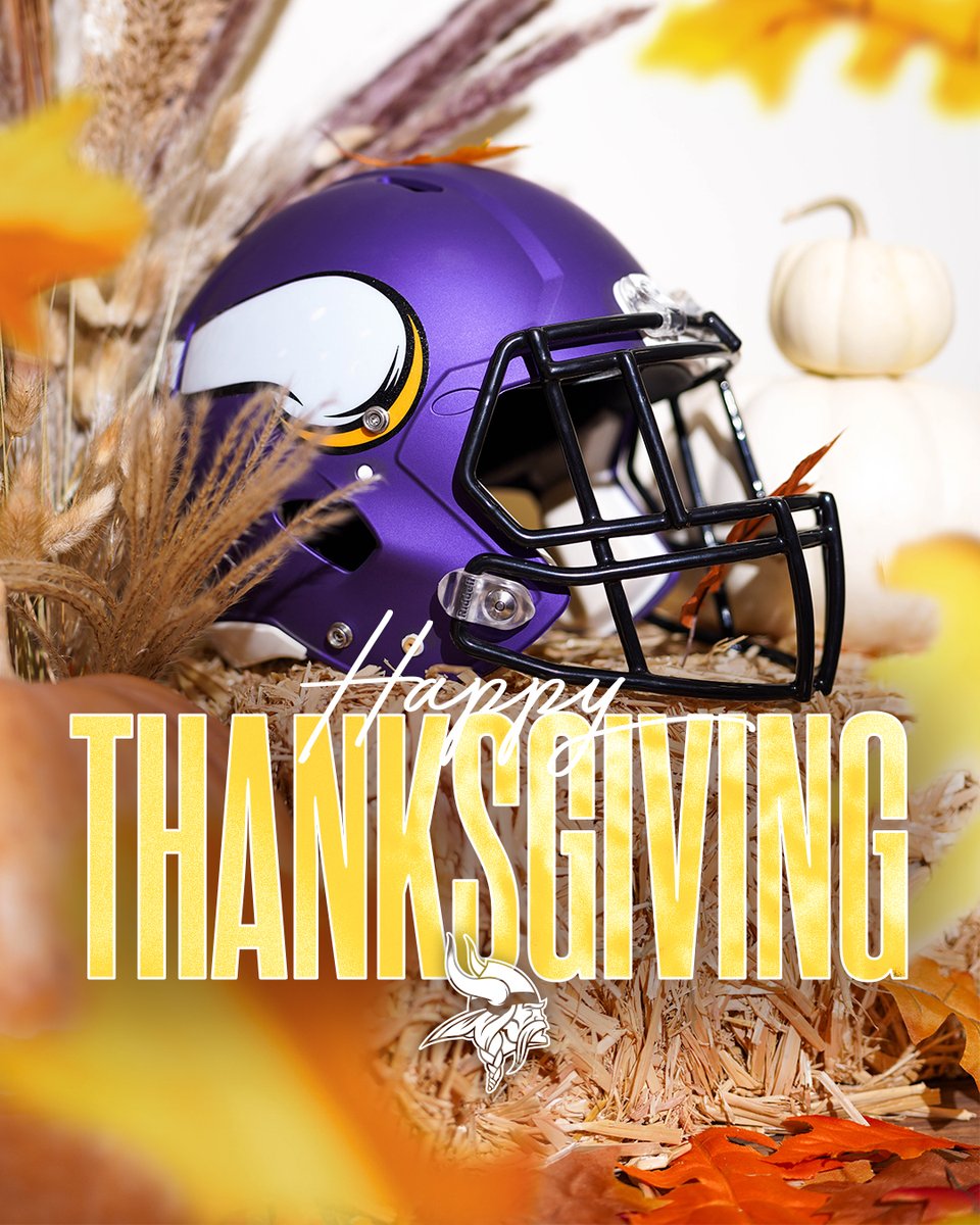 Vikings's tweet image. Happy Thanksgiving, #Vikings fans!

We're thankful to have fans like you.