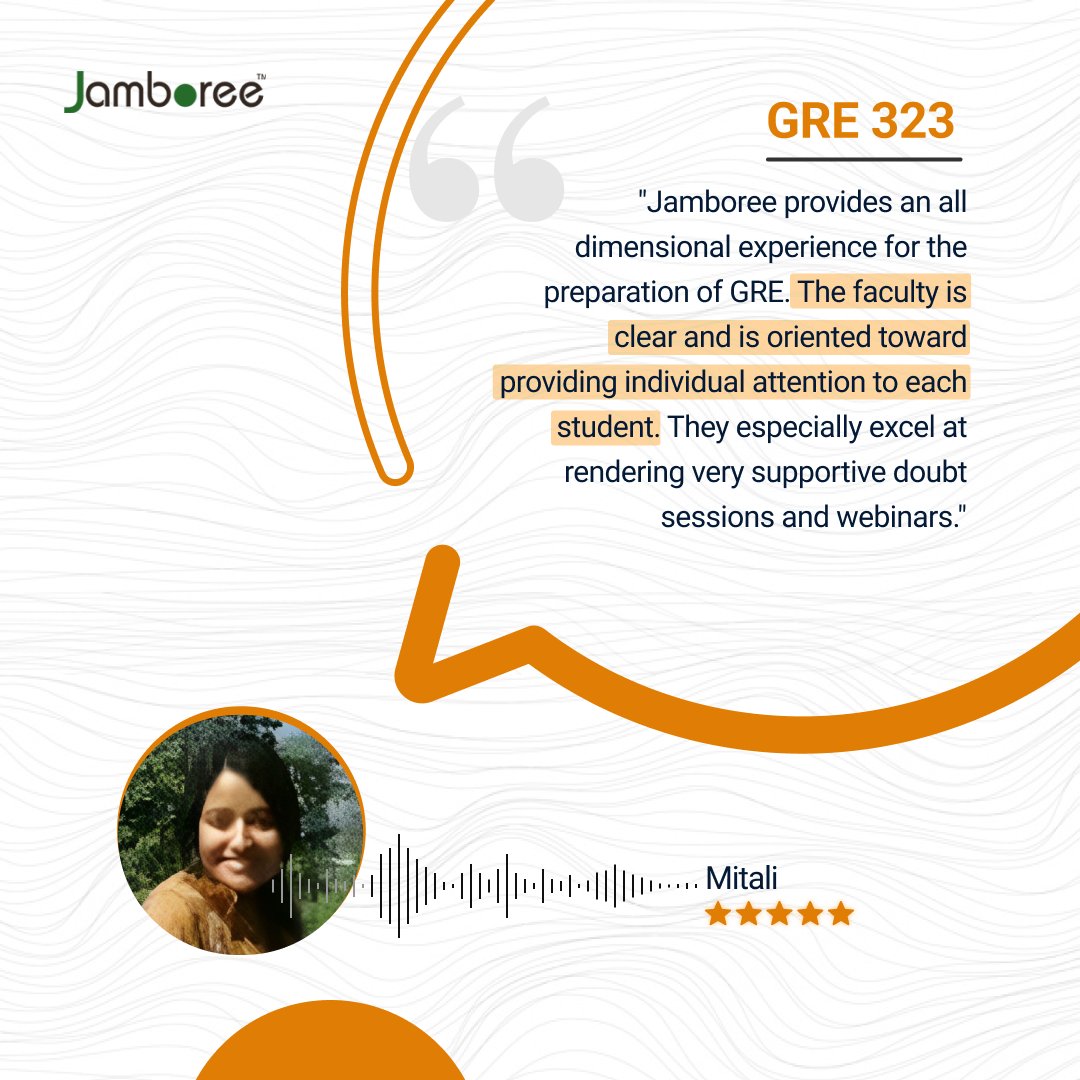 Nothing is more rewarding than being part of our student’s journey to their dream colleges. 😊

#jamboree #coachingclasses #gre #grep #studyabroad #studyoverseas #studygram #us #uk #studyinusa #studyinuk #feedback #testimonial