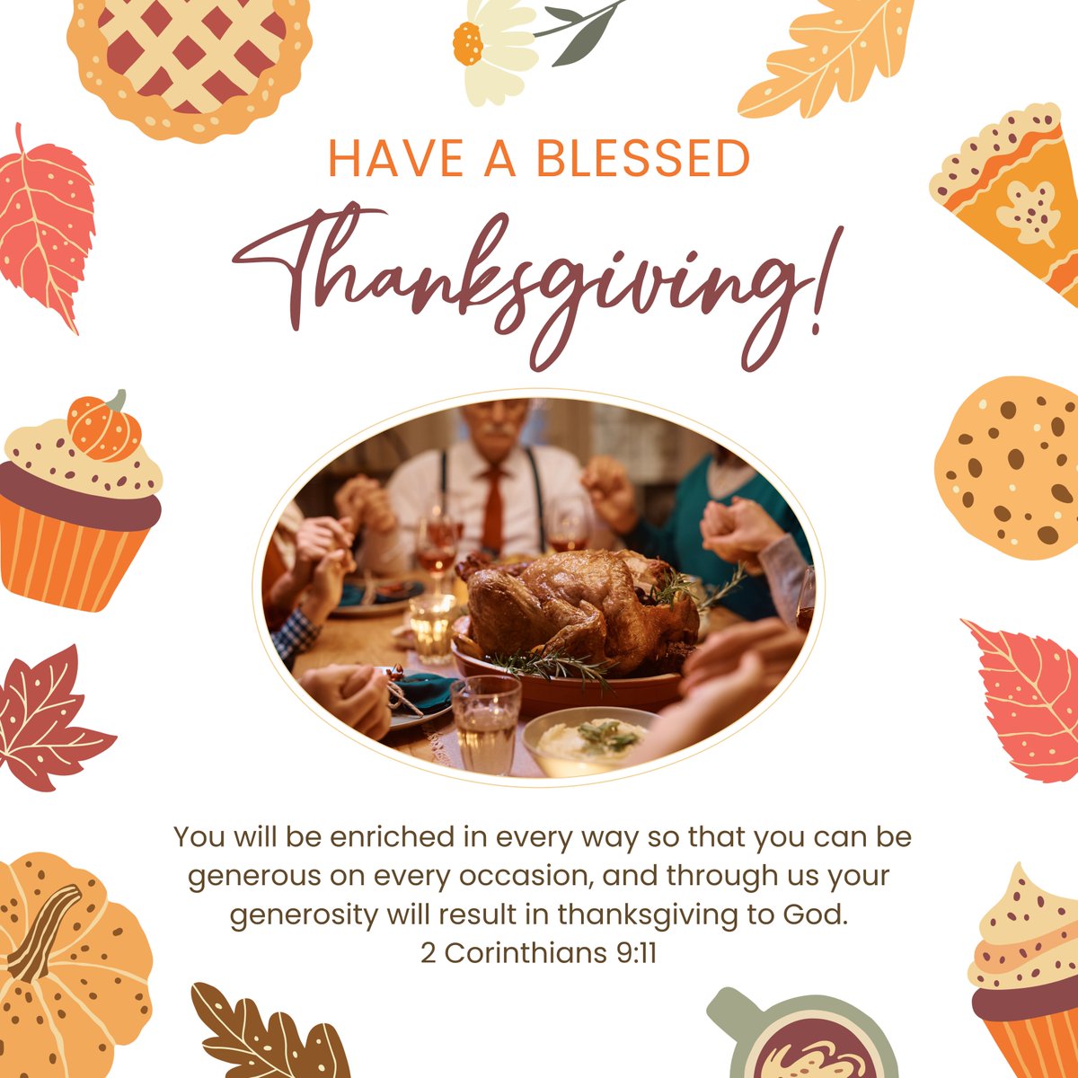 DonColbert's tweet photo. You will be enriched in every way so that you can be generous on every occasion, and through us your generosity will result in thanksgiving to God.
—2 Corinthians 9:11 💛🍂✨

#thanksgiving #happythanksgiving #thankful #blessed #doncolbert #divinehealth #ketozone https://t.co/8IXvf18I9R