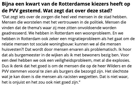 Aboutaleb snapt het: