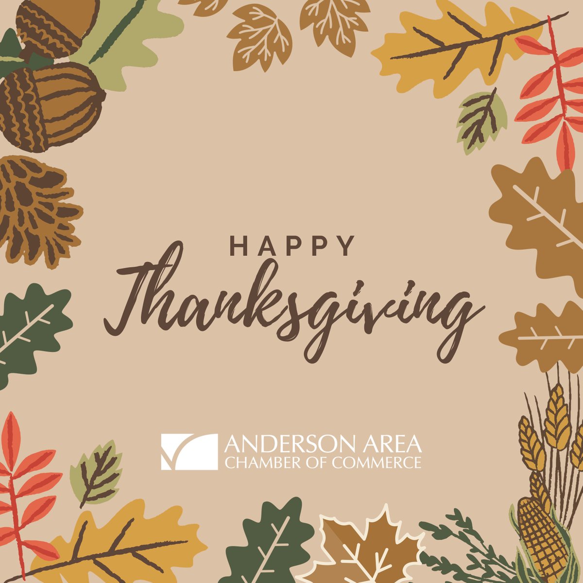 Happy Thanksgiving from your Anderson Chamber family! 🦃💛