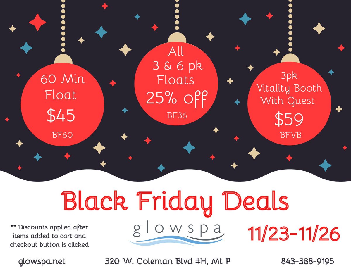 Looking to give the gift of relaxation this holiday season? glowspa has the perfect present for you! Whether you're new to floating or a seasoned pro, we have a great deal on floats. Our vitality booth offers two-for-one benefits in just 20-30 minutes. Trust us, it's worth trying