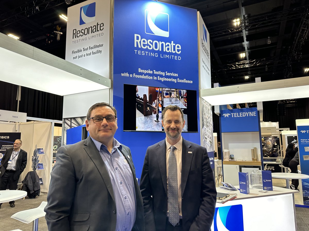 ResonateTesting's tweet image. We were delighted to have Dr Paul Bate, the CEO of the @spacegovuk visit our stand this morning!

Thank you for stopping by and we look forward to talking to you further about our upcoming projects.

#ResonateTesting #UKSC2023 #TestFacility #SpaceTechnology #UKInnovation