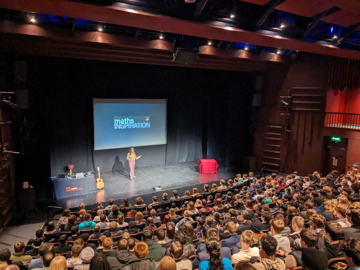 Nice to be part of the @MathsInspiratn shows at @crescenttheatre today with @y_ohene @robeastaway @TreacherousBuzz. Trying out a new (ish) 'Sound Of Silence' talk. @drtimsparks makes a cameo.