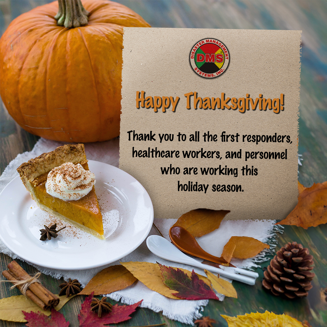 DMSTriageTags's tweet image. Thank you to all those who are working this holiday season. We hope you have a happy and safe holiday. Happy Thanksgiving!

Our office will reopen Monday at 8 AM, PST.

#DMS
#HappyThanksgiving