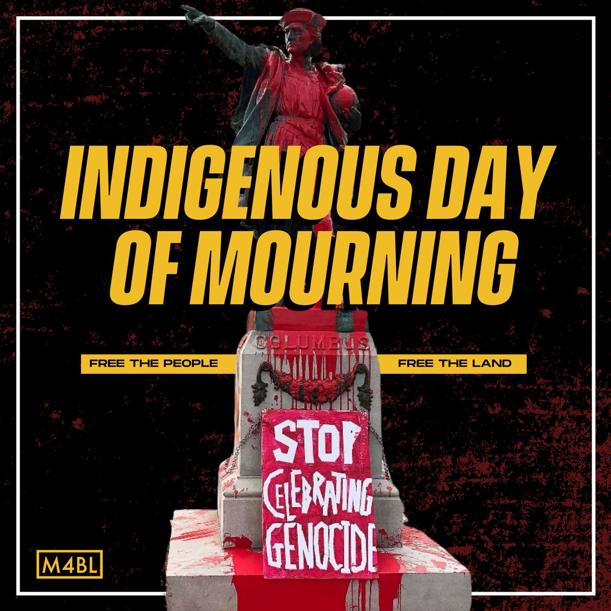 1/ On this National Day of Mourning we remember and honor all indigenous people across the globe who have been decimated or displaced by the violent hand of colonialism.